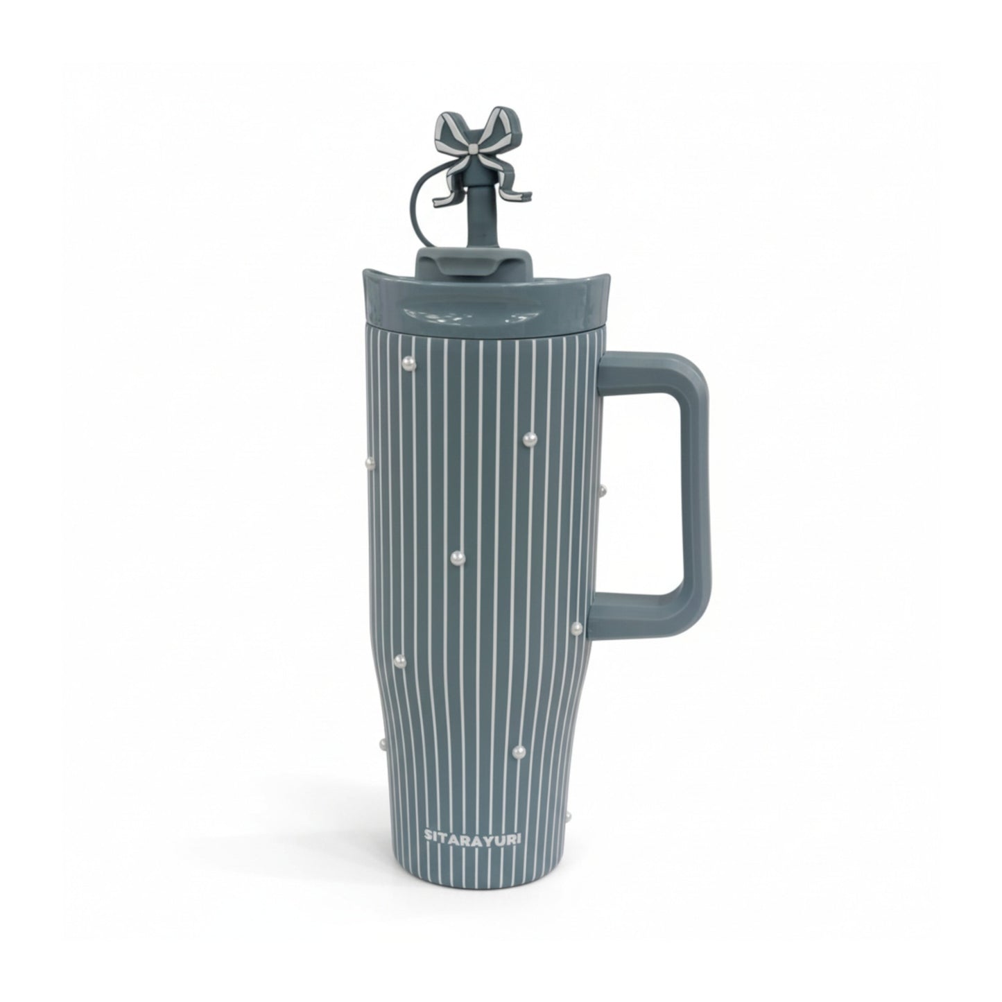 Stripe Design 1.2Lt Flask Green