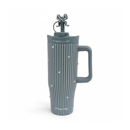 Stripe Design 1.2Lt Flask Green