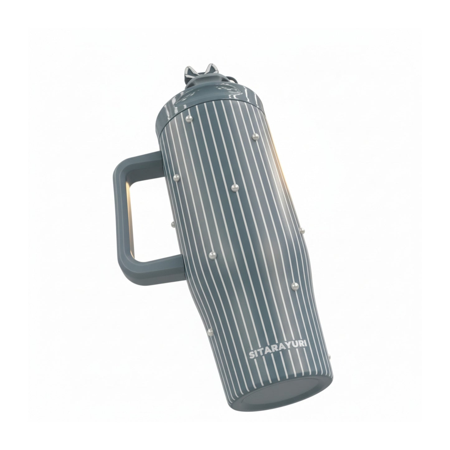 Stripe Design 1.2Lt Flask Green