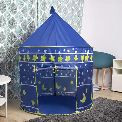 Portable Night Design Tent Blue