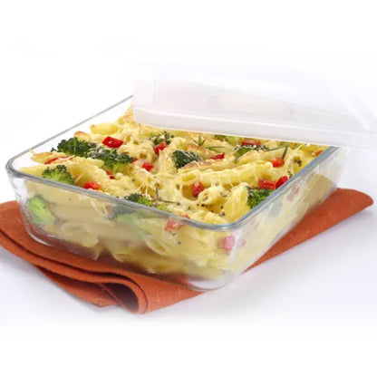 Pyrex Cook & Freeze 800ml Rectangular Container With Plastic Lid Clear