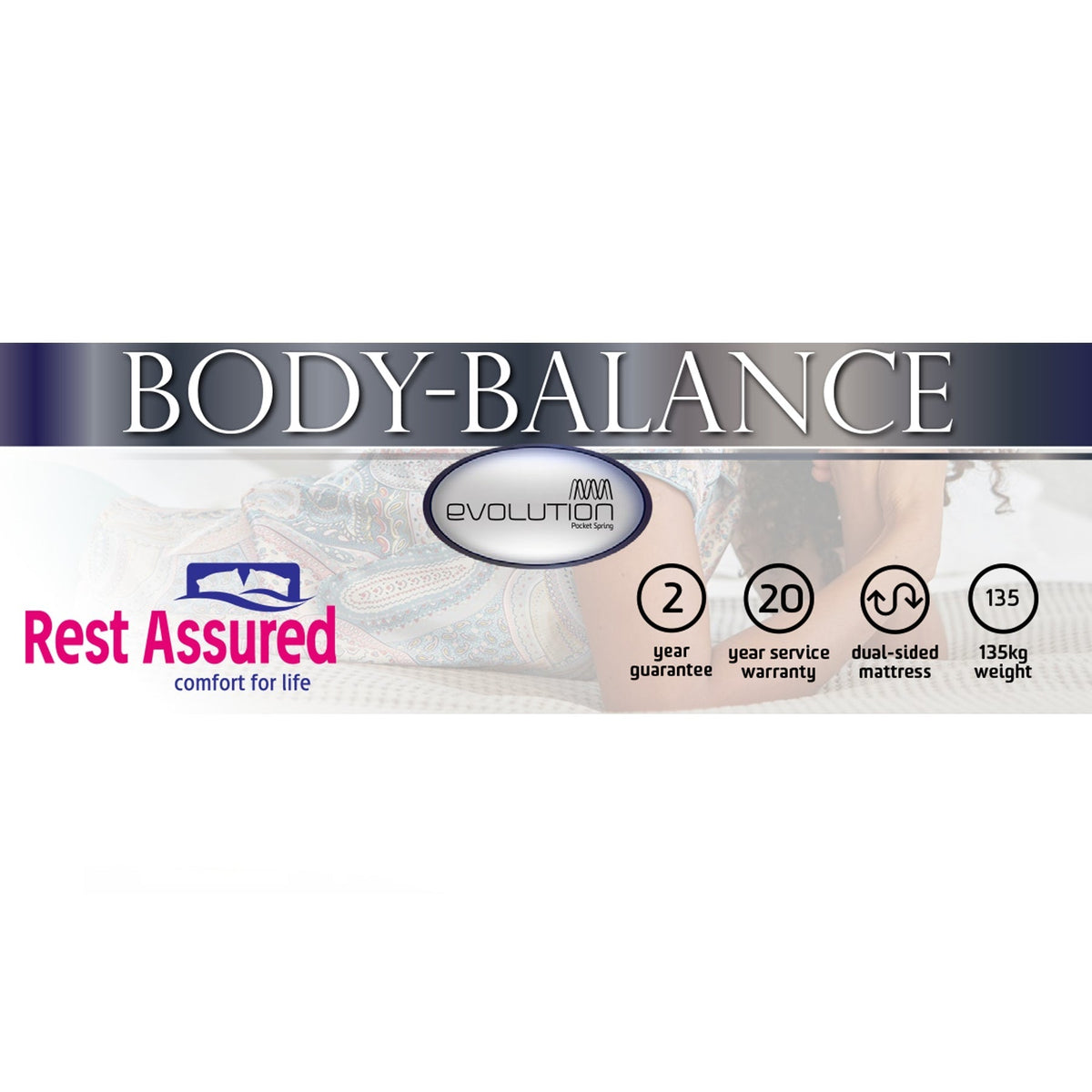 Rest Assured Body Balance Queen Bed With MJ Base