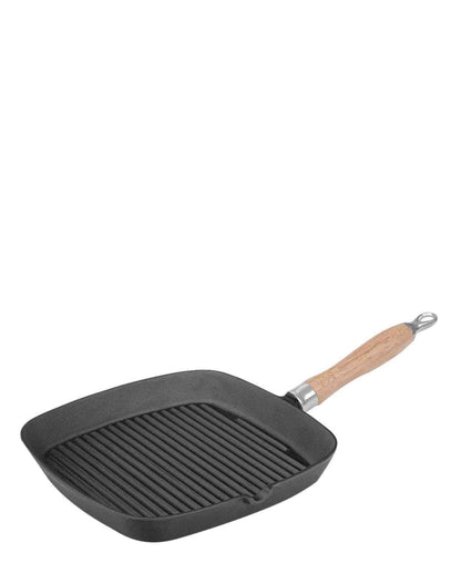 Regent Cast Iron Square Skillet - Black & Brown