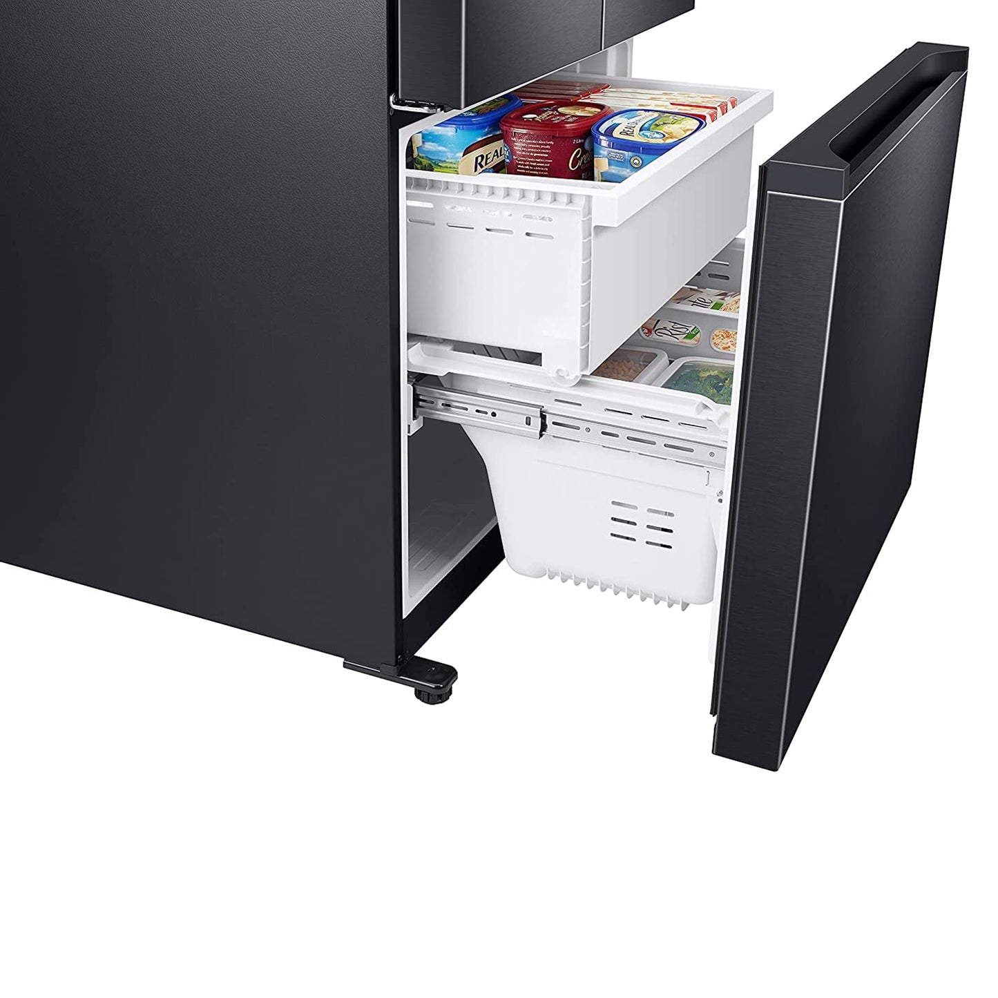 SAMSUNG 470L NET FROST FREE FRENCH DOOR FRIDGE - GENTLE BLACK