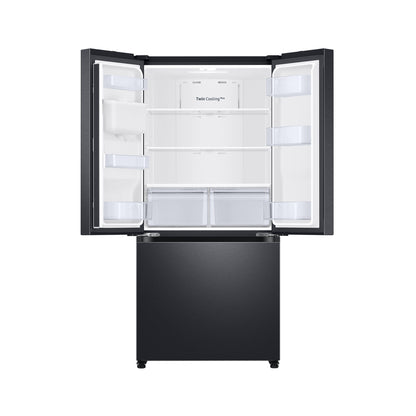 SAMSUNG 470L NET FROST FREE FRENCH DOOR FRIDGE - GENTLE BLACK