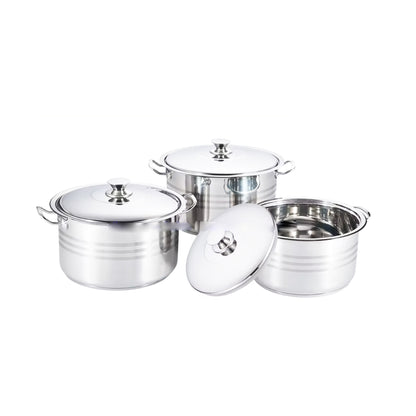 Rolux 6 Piece Pot Set Silver