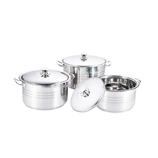 Rolux 6 Piece Pot Set Silver