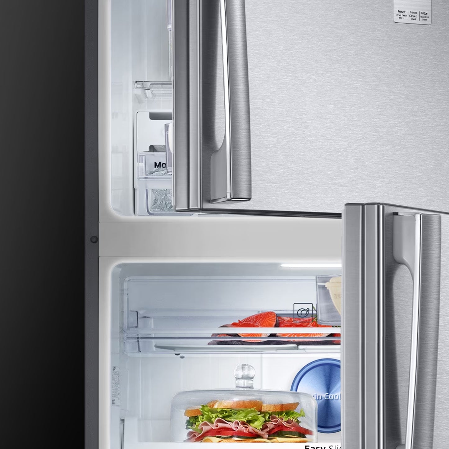 Samsung 499L Top Freezer Fridge - Inox