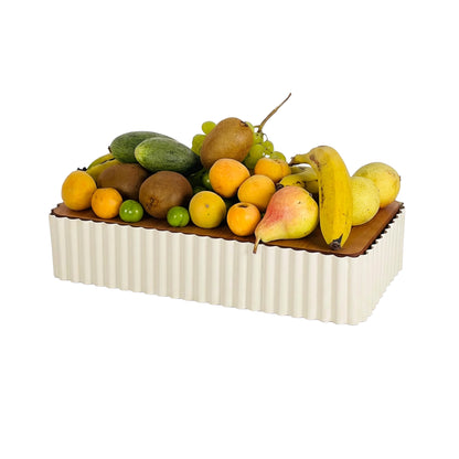 30cm Rectangular Dessert Server Cream