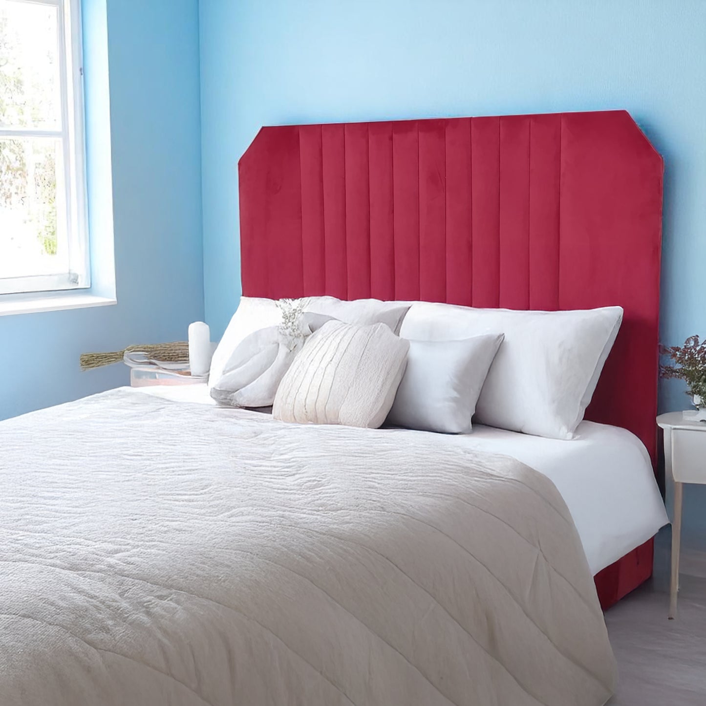 Exotic Designs Grace Headboard (Up to Queen) Red