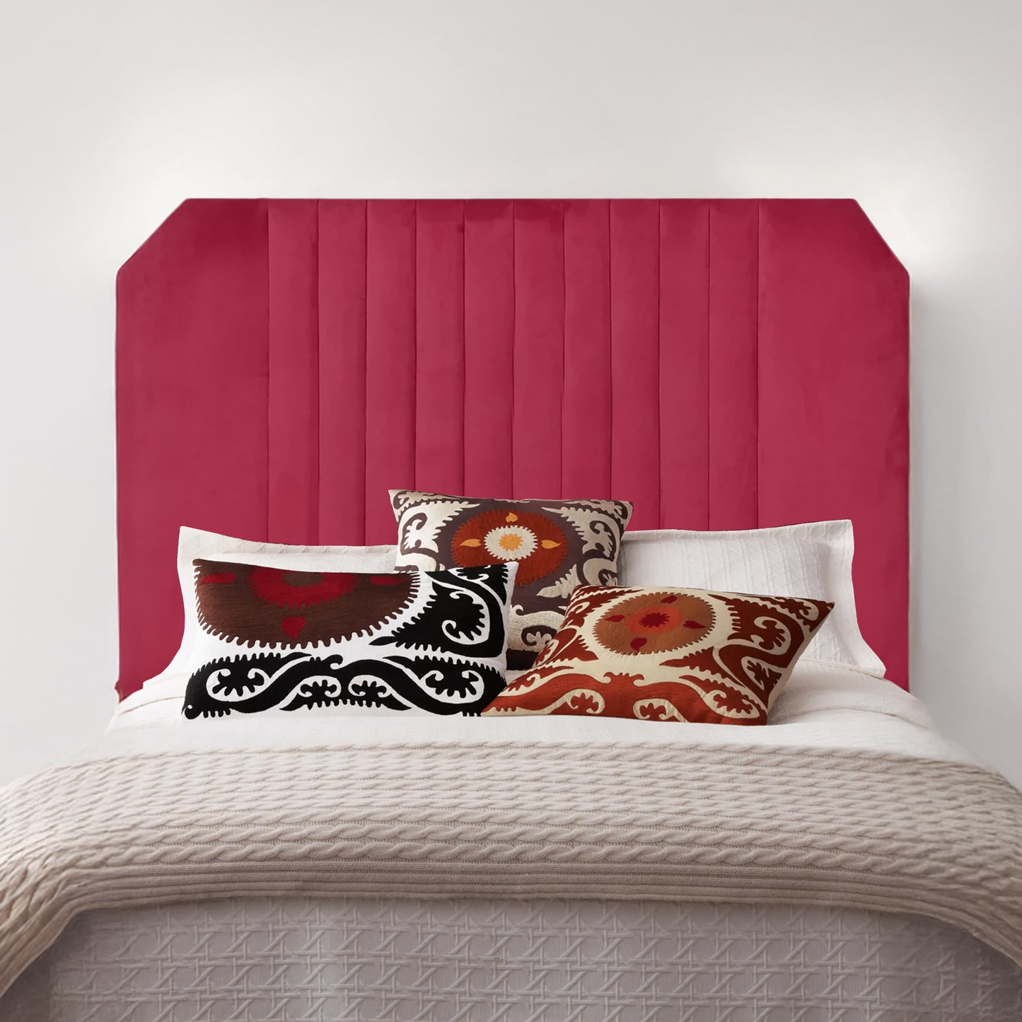 Exotic Designs Grace Headboard (Up to Queen) Red