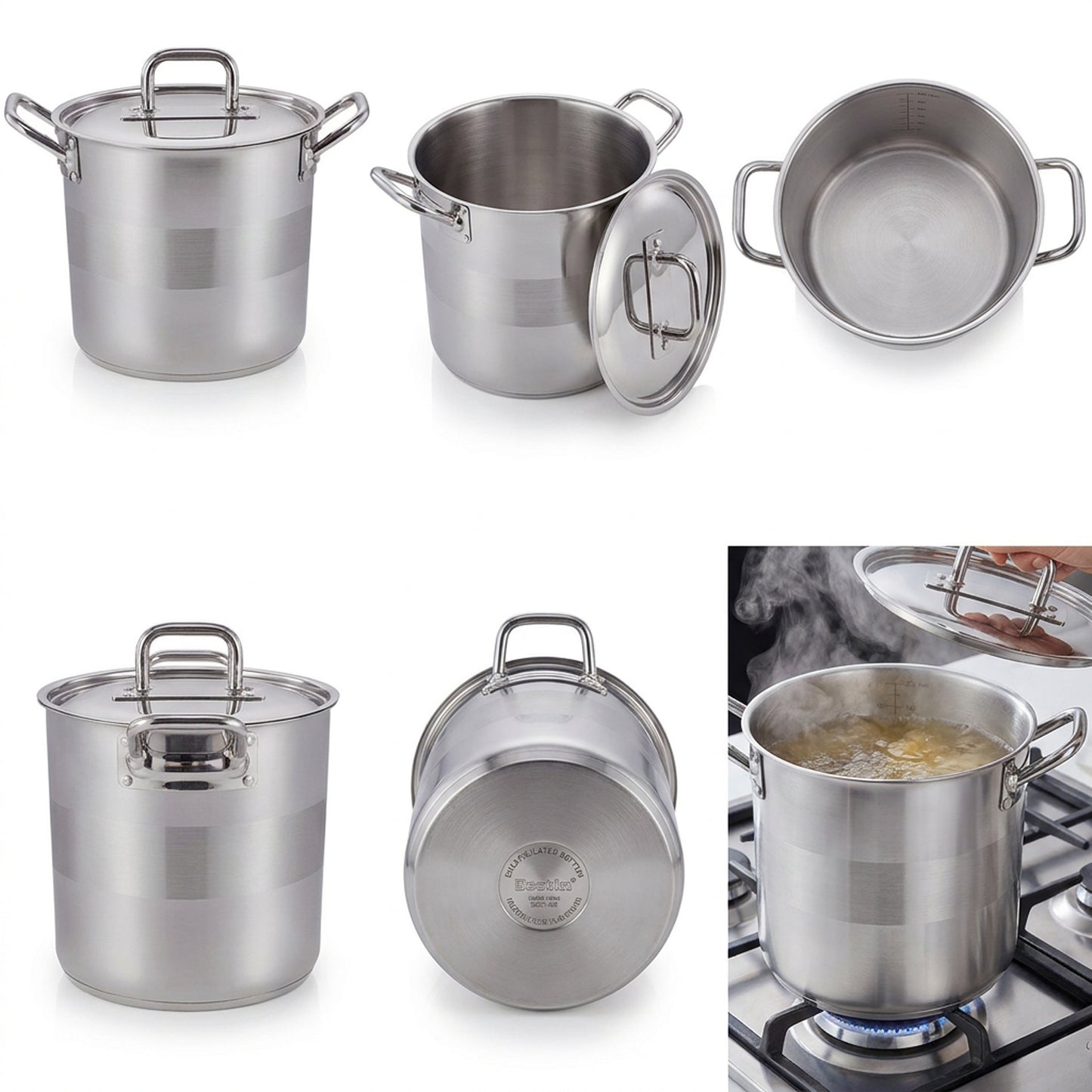 Rolux 40cm Stock Pot Silver