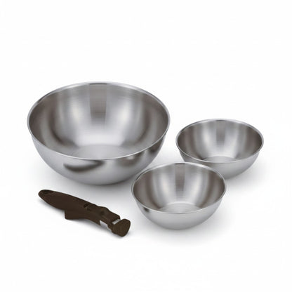 Rolux 4 Piece Mixing Bowl Set Silver
