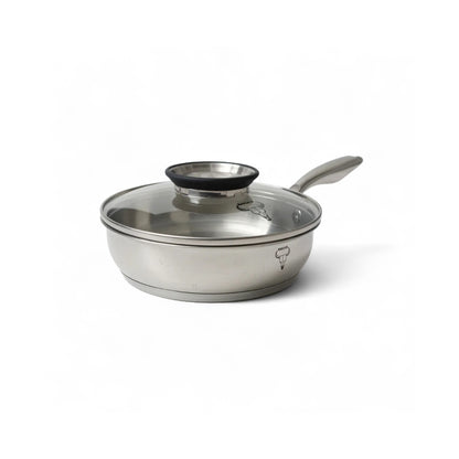 Rolux 20 x 5cm Frying Pan Silver