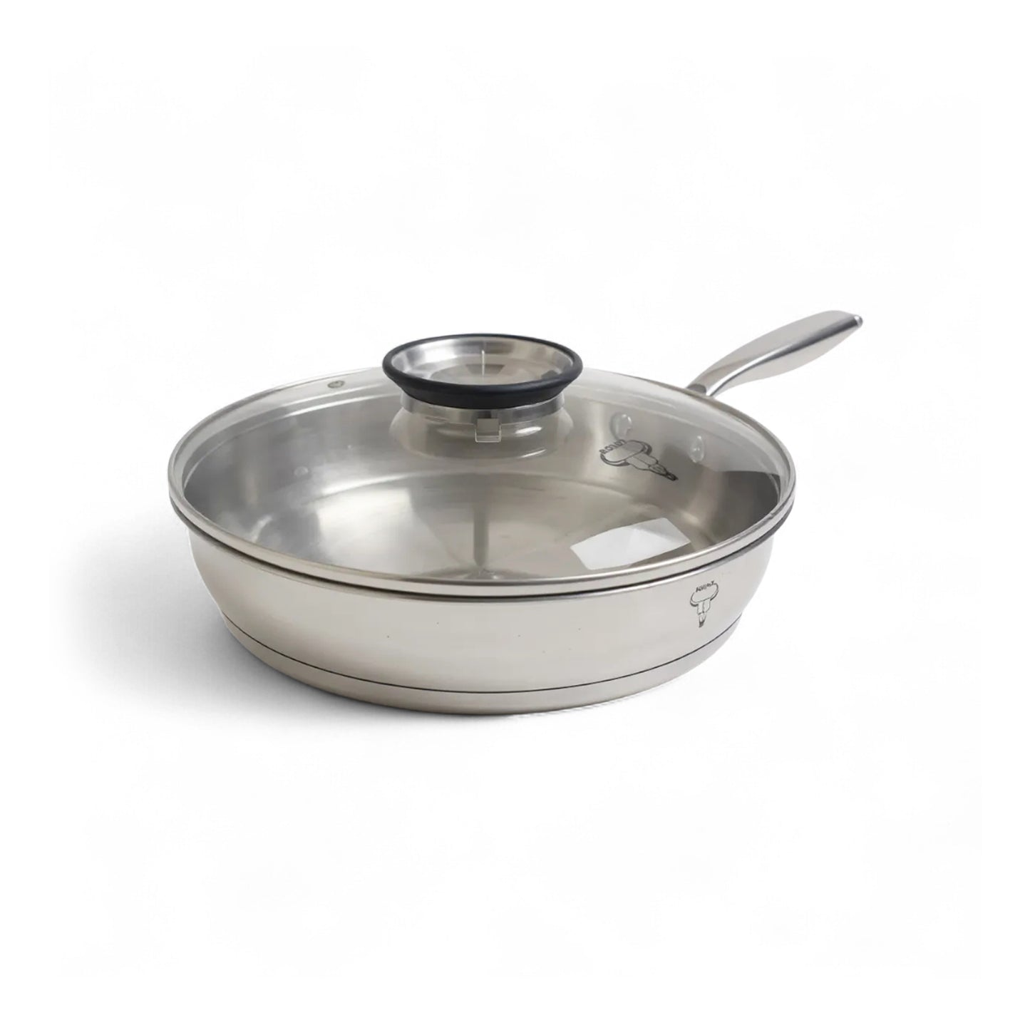 Rolux 28 x 5.5cm Frying Pan Silver