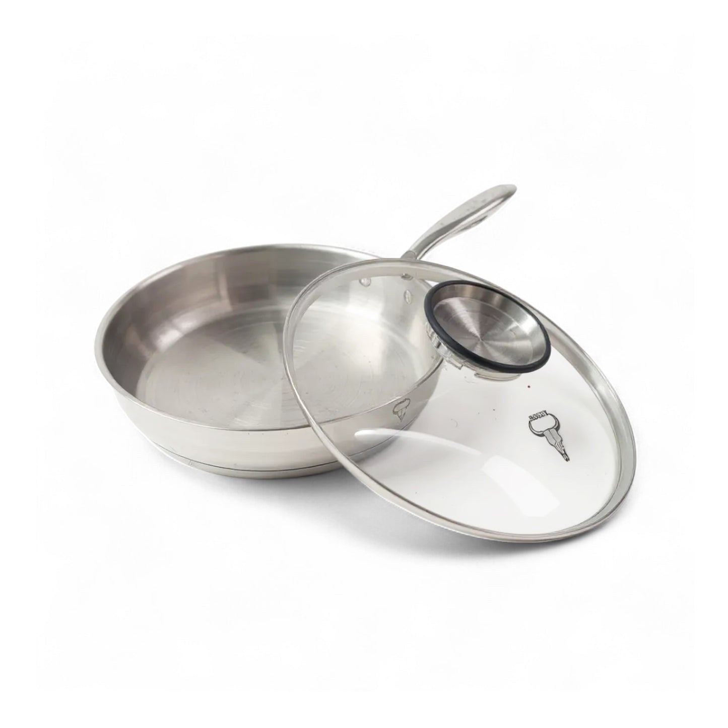 Rolux 28 x 5.5cm Frying Pan Silver