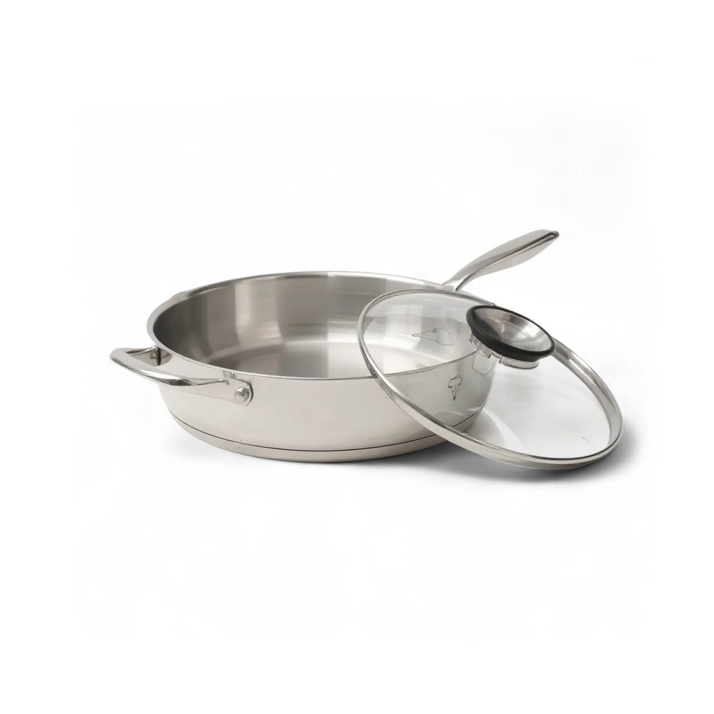 Rolux 30 x 7cm Frying Pan Silver