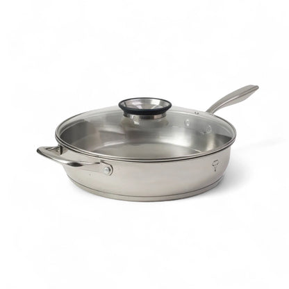 Rolux 30 x 7cm Frying Pan Silver