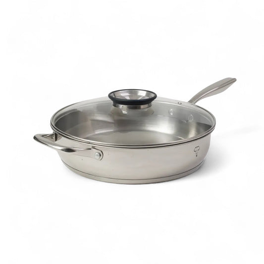 Rolux 30 x 7cm Frying Pan Silver