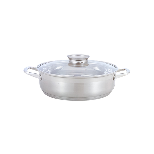 Rolux 24cm Stainless Steel Pot Silver