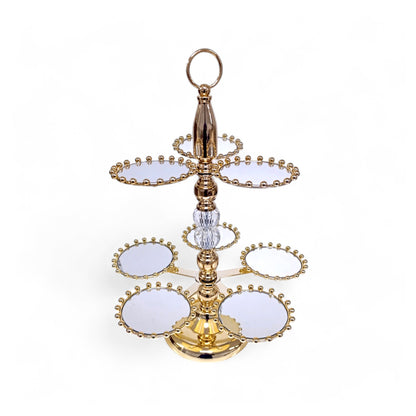 Milano Rotating Cupcake Stand Gold