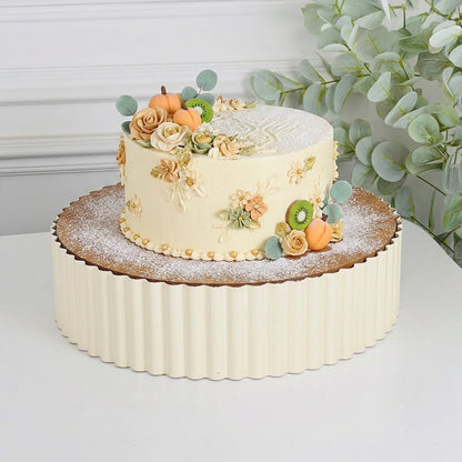 21cm Round Cake Stand Cream