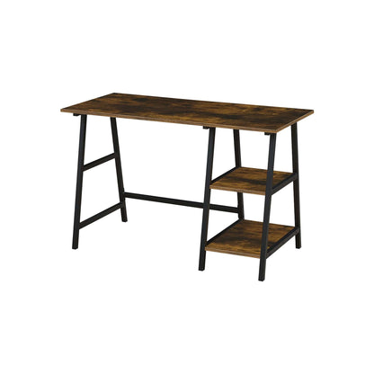 Exotic Designs Rustic Computer Table Brown