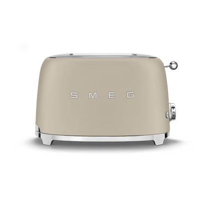 Smeg Retro 2 Slice Matte Toaster Moonlight