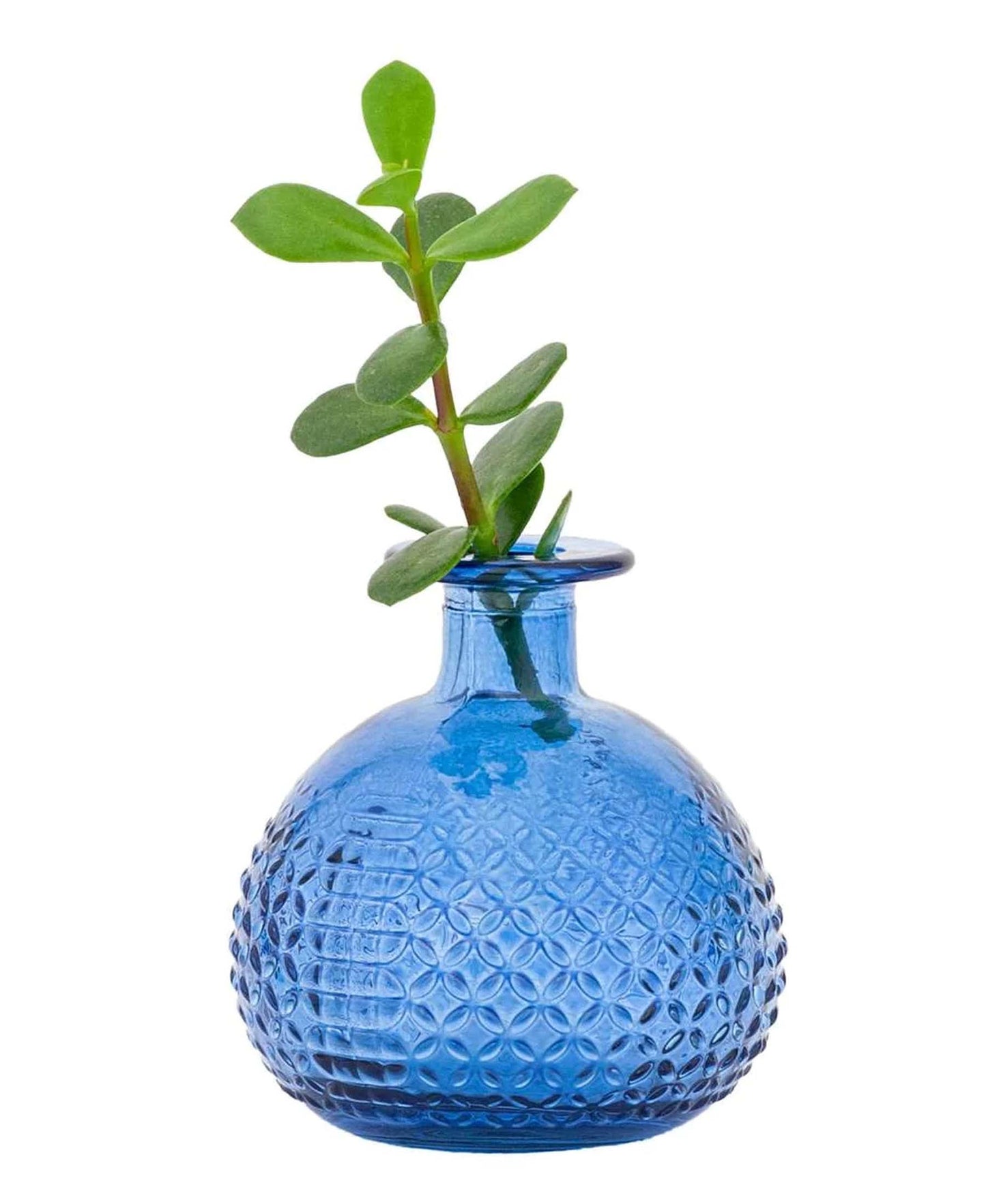 Urban Decor 12cm Diamond Bud Vase - Blue