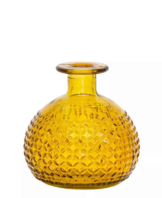 Urban Decor 12cm Diamond Bud Vase - Yellow