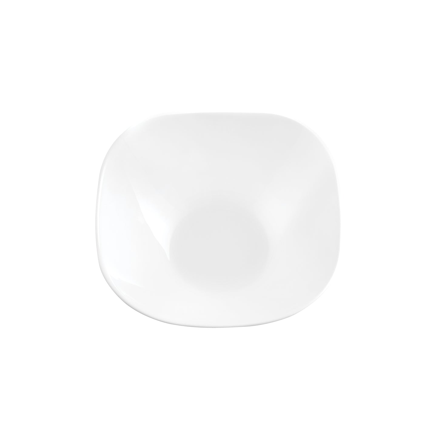 La Opala Quadra Plain White Bowl White