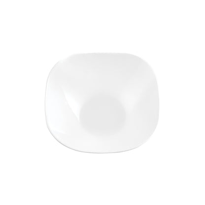 La Opala Quadra Plain White Bowl White