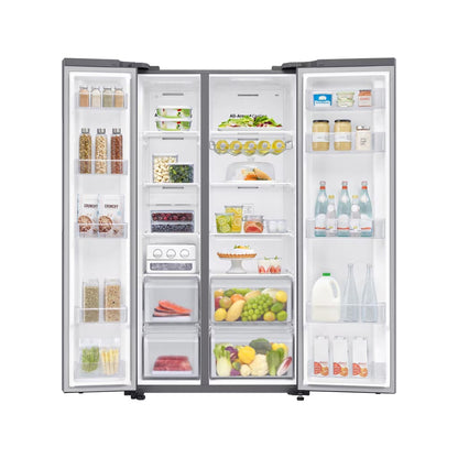 Samsung 647L Side By Side Fridge - Matt Silver