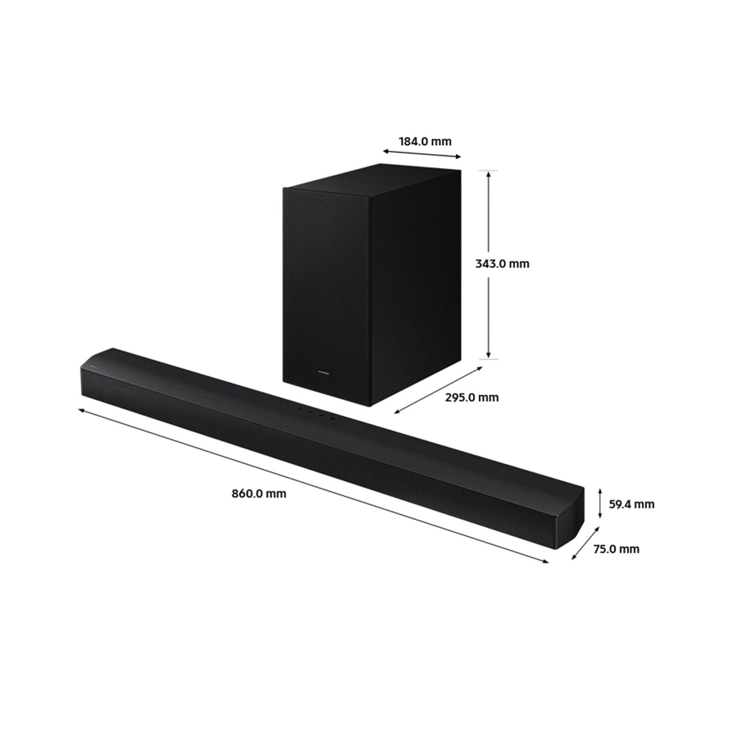 Samsung Soundbar 3.1 ch Sub Woofer Black