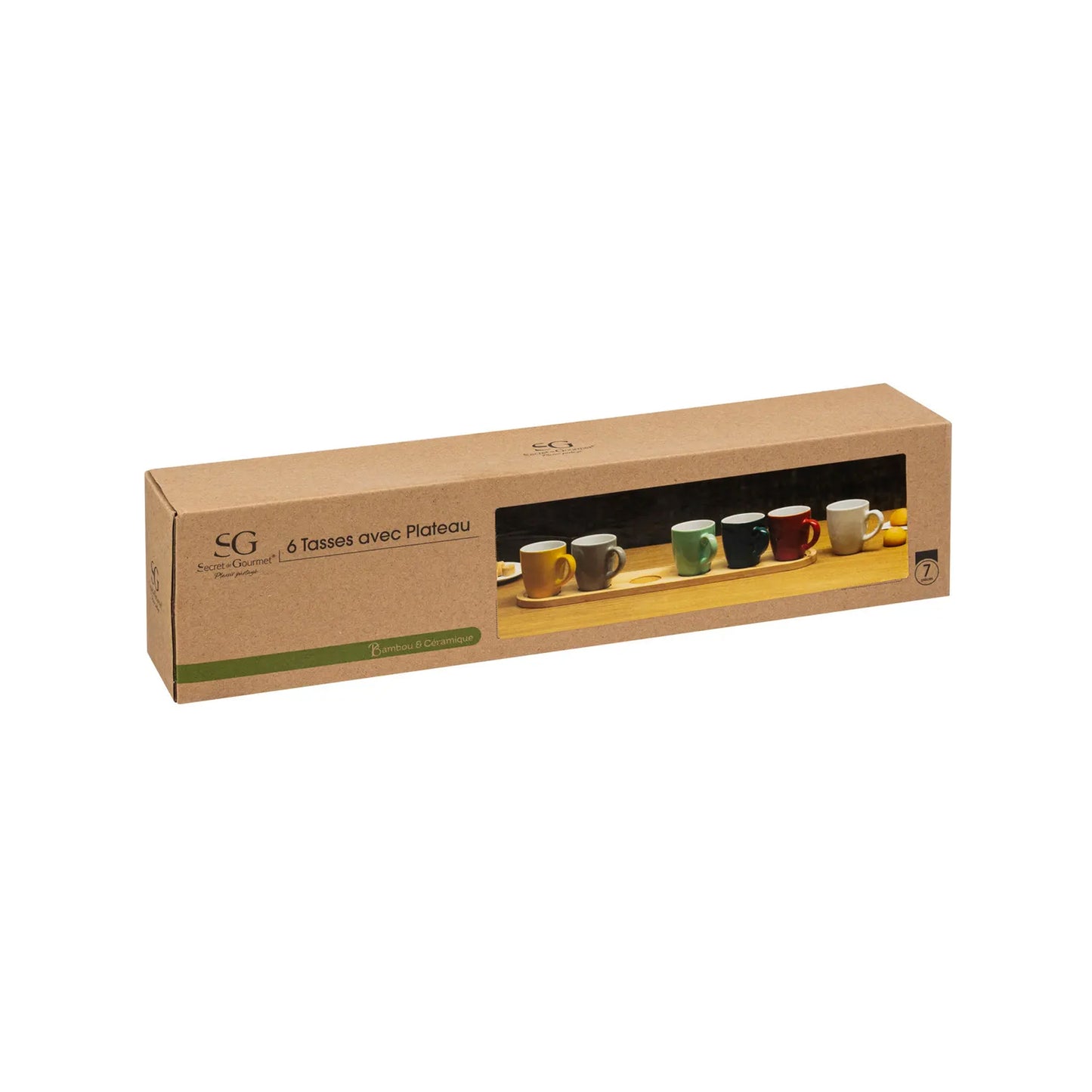 Secret de Gourmet 6 Piece Colorama 90ml Cup Set Multicoloured
