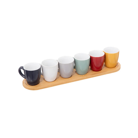 Secret de Gourmet 6 Piece Colorama 90ml Cup Set Multicoloured