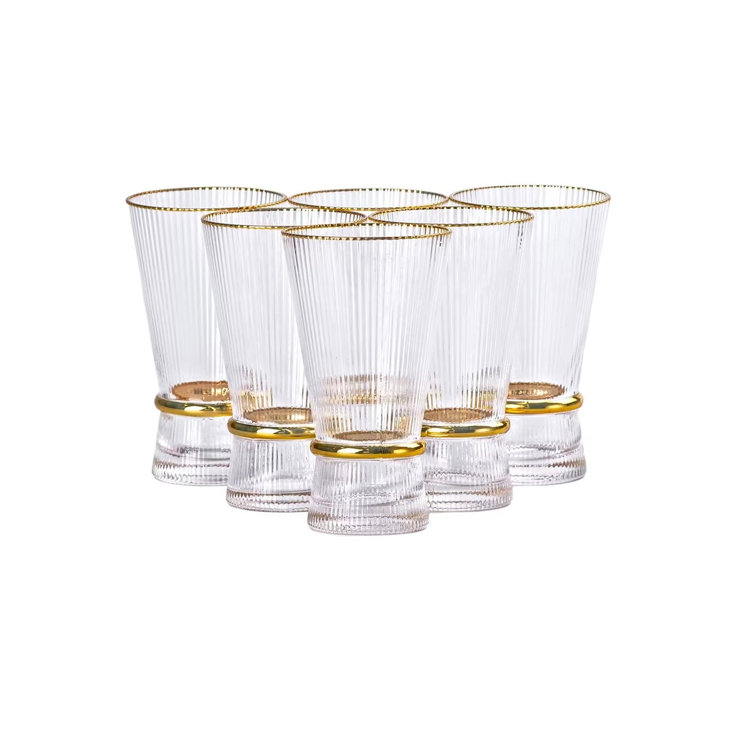 6 Piece 400ml Tumbler Set Clear