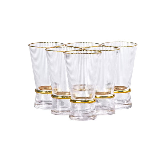 6 Piece 400ml Tumbler Set Clear