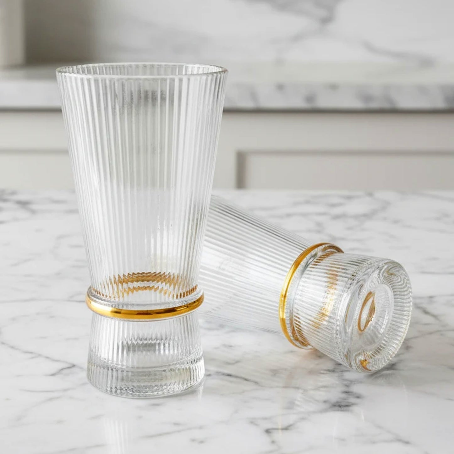 6 Piece 400ml Tumbler Set Clear
