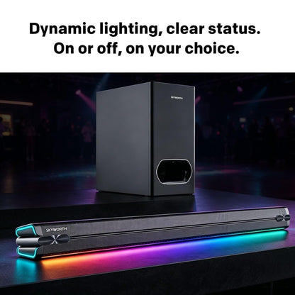 Skyworth 480W 2.1Ch RGB Soundbar Black