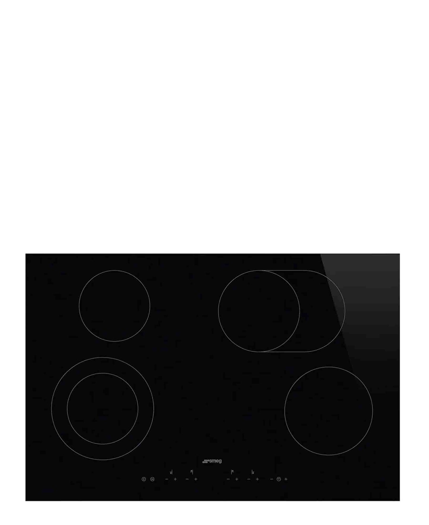 Smeg 77cm Ceramic Glass Hob - Black