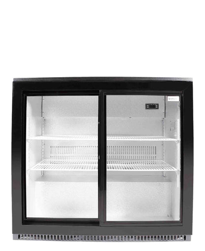 SnoMaster 200L Undercounter Beverage Cooler with Sliding Door - Black