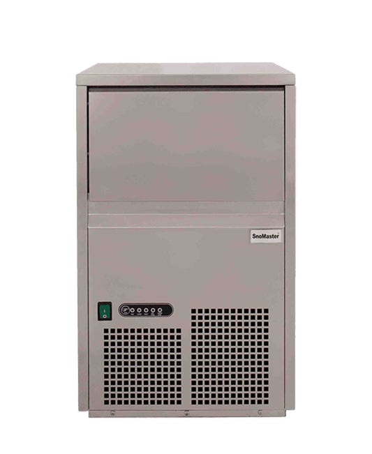 SnoMaster 26Kg Plumbed-In Ice Maker - Silver