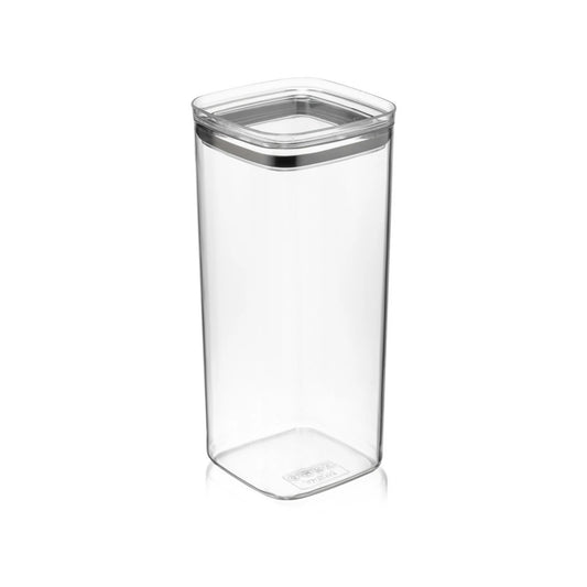 2.1Lt Square Airtight Food Container Grey