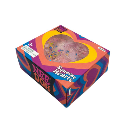 Heart Design Glitter Stress Ball Multicoloured