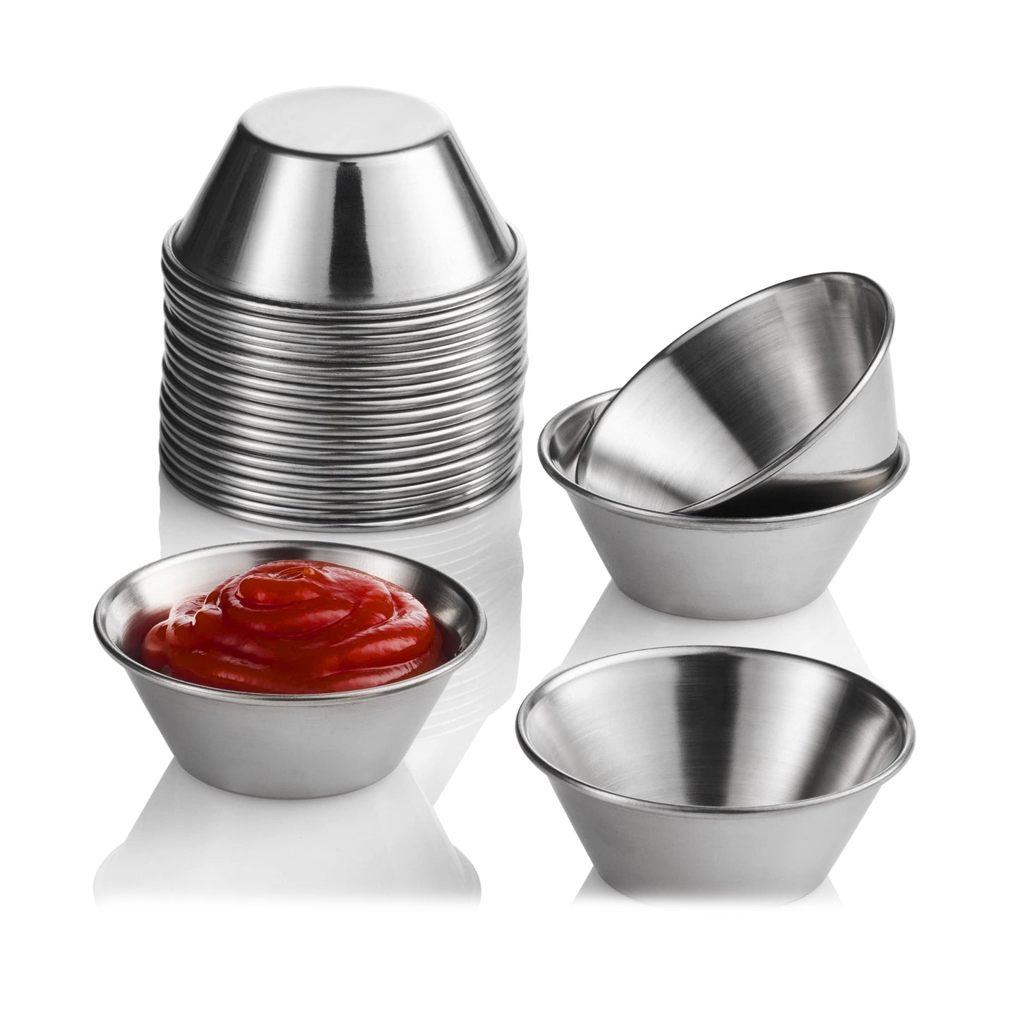 Steel King Stainless Steel 44ml Sauce Cup Silver