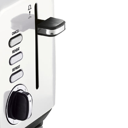 Swan 2 Slice Townhouse Toaster Stainless Steel Pearl White