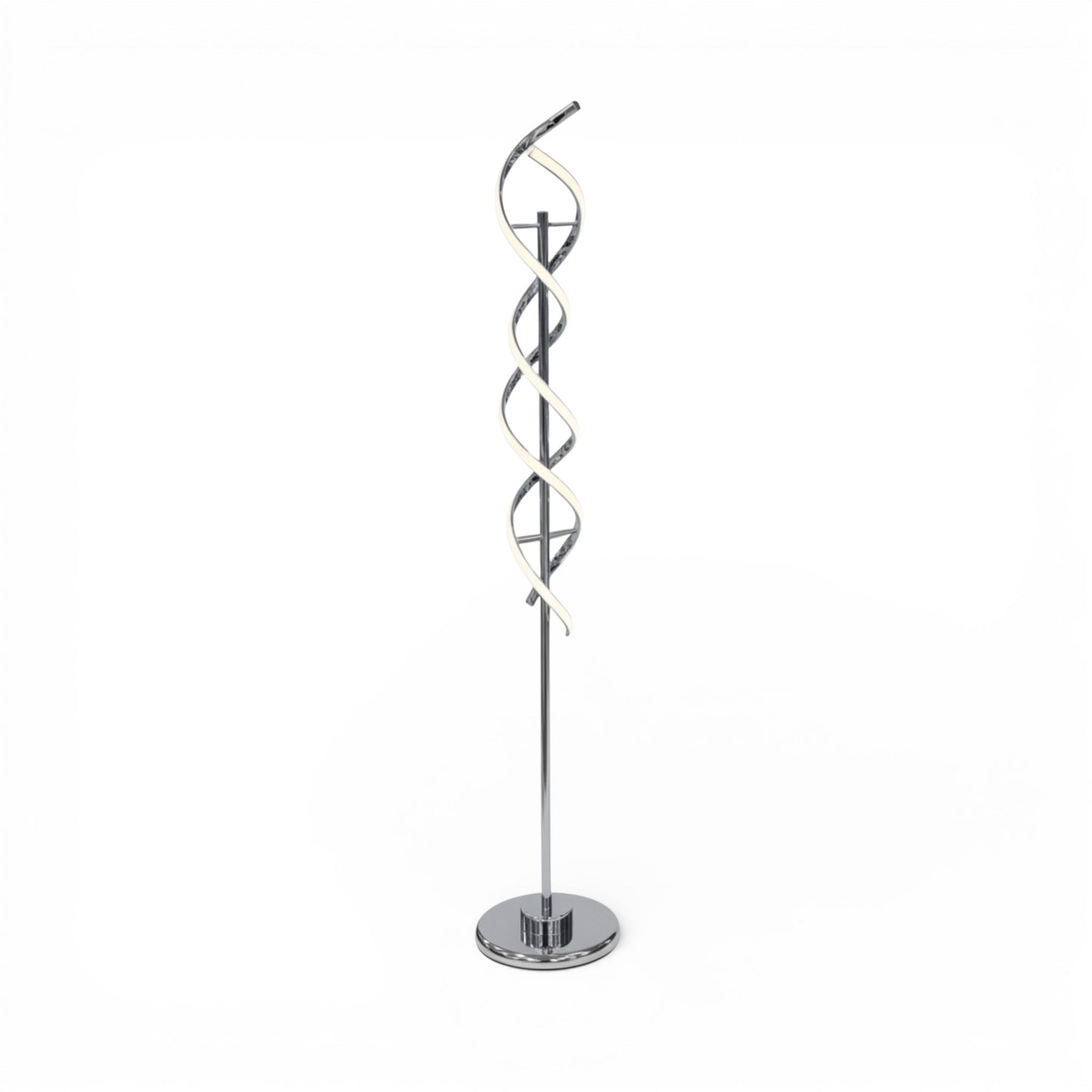 Swirl Design LED Floor Lamp Black