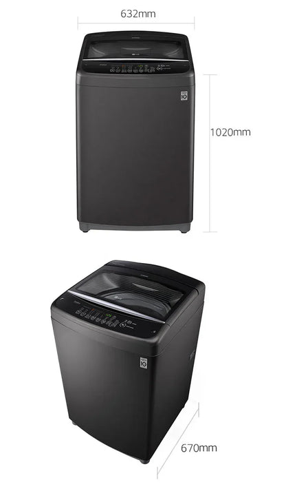 LG 18kg Middle Black Top Loader Washing Machine - T1866NEHT2