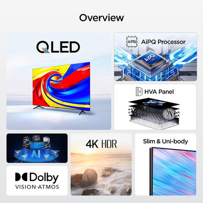 TCL 65" P7L 4K QLED Google TV 65P7L
